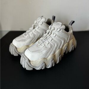 Eytys Halo Gray & White Platform Sneakers